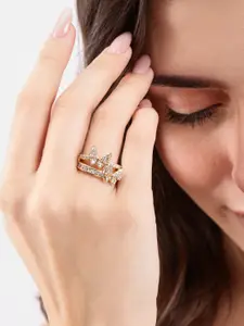 DressBerry Stone Studded Finger Ring