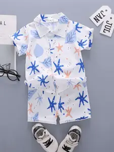 StyleCast x Revolte Boys Floral Printed Shirt With Shorts