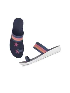 PENNEN Women Printed One Toe Flats