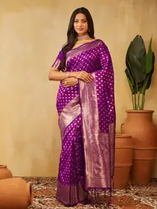 kasee Ethnic Motifs Zari Banarasi Saree