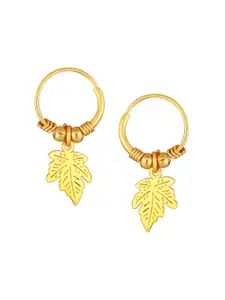DIVASTRI Gold-Plated Floral Drop Earrings