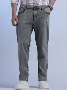 Voi Jeans Men Regular Fit Heavy Fade Mid-Rise Stretchable Jeans