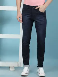 Canary London Men Smart Skinny Fit Low-Rise Printed Stretchable Jeans