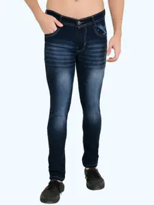 LINARIA Men Classic Slim Fit Mid-Rise Heavy Fade Jeans