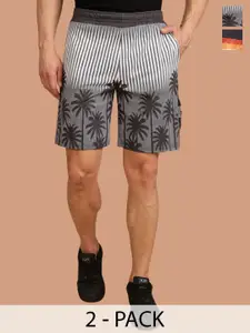 BULLMER Men Pack Of 2 Printed Shorts