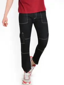 LINARIA Men Classic Slim Fit Mildly Distressed Jeans