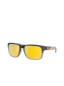 OAKLEY Men Polarized Gold Lens Square Sunglasses - 0OO91029102AH55