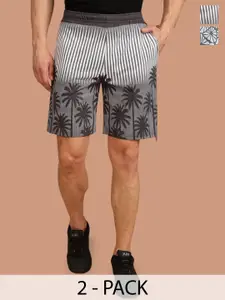 BULLMER Men Pack Of 2 Printed Shorts