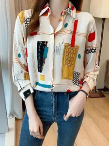 DressBerry Women Standard Opaque Printed Casual Shirt