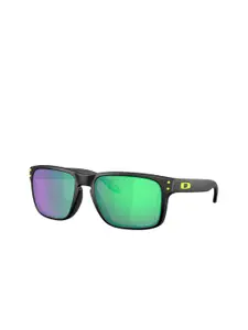 OAKLEY Men UV Protected Green Lens Square Sunglasses - 0OO91029102AI55