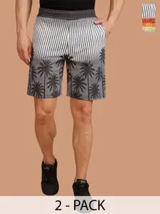 BULLMER Men Pack Of 2 Printed Shorts