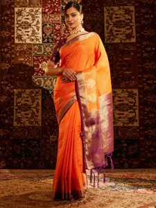 kasee Ethnic Motifs Zari Banarasi Saree