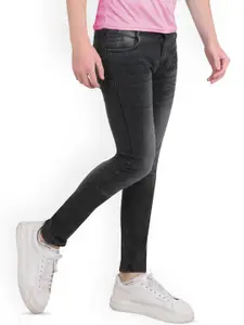 LINARIA Men Classic Slim Fit Slash Knee Jeans