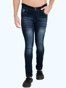 LINARIA Men Classic Slim Fit Low Distress Heavy Fade Jeans