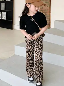 StyleCast x Revolte Girls Printed Pure Cotton Top With Trousers