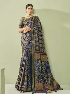 elora Ethnic Motifs Printed Banarasi Saree