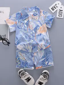 StyleCast x Revolte Boys Printed Shirt With Shorts