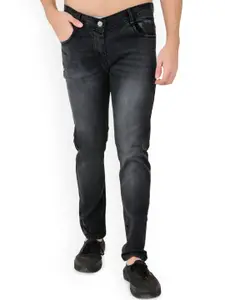 LINARIA Men Classic Mid-Rise Slim Fit Clean Look Light Fade Jeans