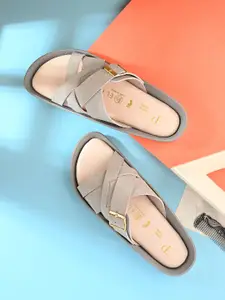 El Paso Women Open Toe Flats with Bows