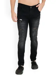 LINARIA Men Classic Slim Fit Mildly Distressed Light Fade Jeans