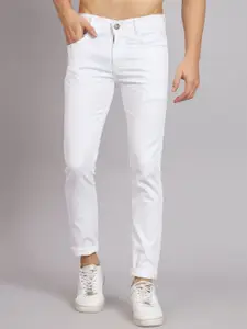 LINARIA Men Classic Mildly Distressed Stretchable Jeans