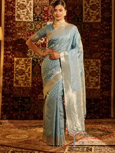 kasee Ethnic Motifs Woven Design Zari Banarasi Saree