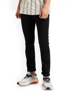 LINARIA Men Cotton Classic Slim Fit Mid-Rise Jeans