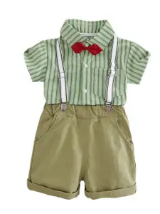 StyleCast x Revolte Boys Striped Shirt With Shorts