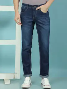 Canary London Men Smart Slim Fit Low-Rise Light Fade Stretchable Jeans