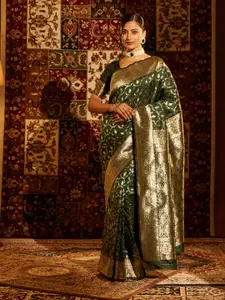 kasee Woven Design Ethnic Motifs Zari Banarasi Saree