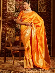 kasee Woven Design Ethnic Motifs Zari Banarasi Saree