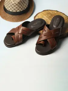 Ruosh Men Leather Comfort Sandals