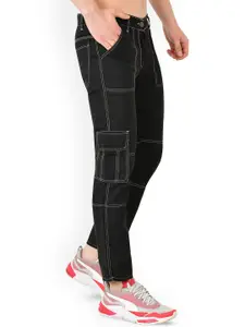 LINARIA Men Classic Slim Fit Mid-Rise Cotton Jeans