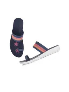 PENNEN Women Printed One Toe Flats