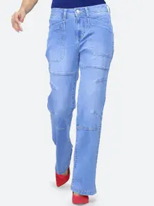 FCK-3 Women Brooklyn Straight Fit High-Rise Stretchable Jeans