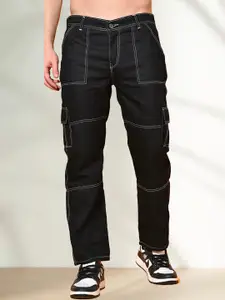 LINARIA Men Classic Mid-Rise Cargo Styles Jeans