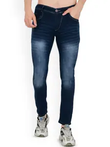 LINARIA Men Classic Slim Fit Low Distress Light Fade Jeans