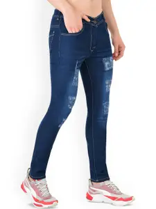 LINARIA Men Classic Slim Fit Mildly Distressed Light Fade Jeans