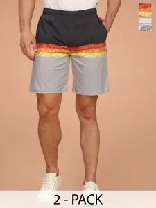 BULLMER Men Pack Of 2 Printed Shorts