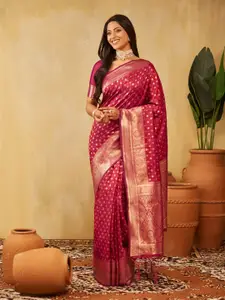 kasee Ethnic Motifs Zari Art Silk Designer Banarasi Saree