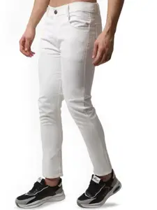 LINARIA Men Classic Tapered Fit Slash Knee Stretchable Jeans