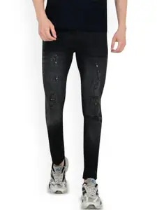 LINARIA Men Classic Slim Fit Mid-Rise Jeans