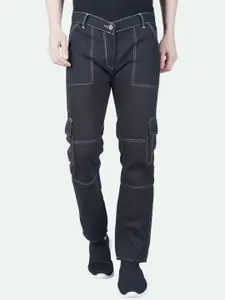 LINARIA Men Classic Slim Fit Clean Look Dark shade Cargo Styles Jeans