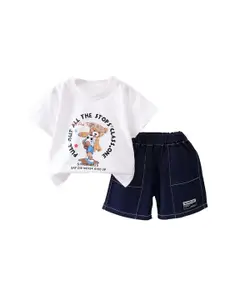 StyleCast x Revolte Boys Printed T-shirt With Shorts