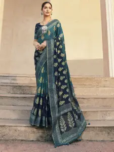 elora Ethnic Motifs Printed Banarasi Saree