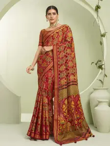 elora Ethnic Motifs Printed Banarasi Saree