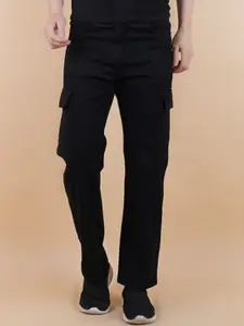 LINARIA Men Cotton Classic Boyfriend Fit Mid-Rise Low Distress Stretchable Jeans