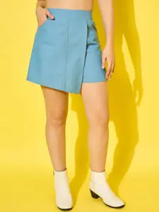 DIMPY GARMENTS Women High Waist Skorts Above Knee Skirt