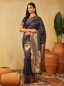 kasee Ethnic Motifs Woven Design Zari Banarasi Saree