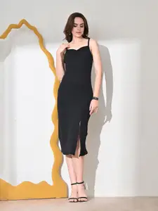 IUGA Women Shoulder Straps Bodycon Midi Dress